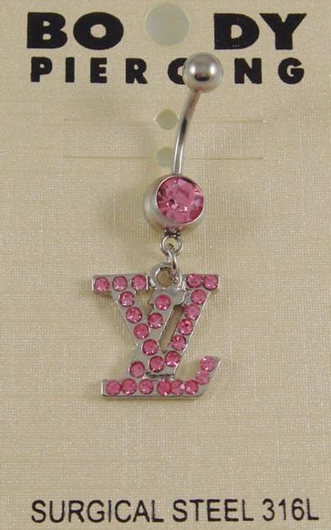 louis vuitton belly button ring